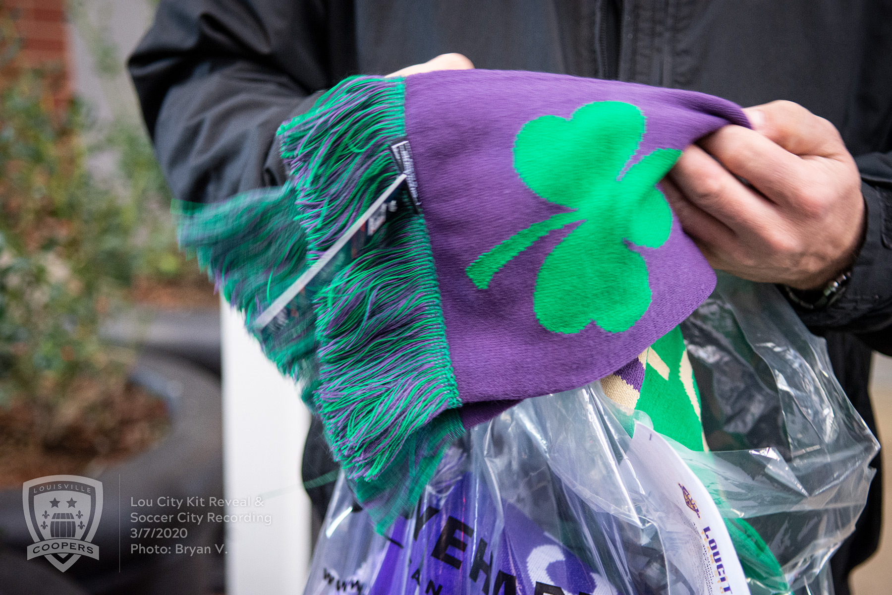 2020 Lou City St. Patricks Day scarf