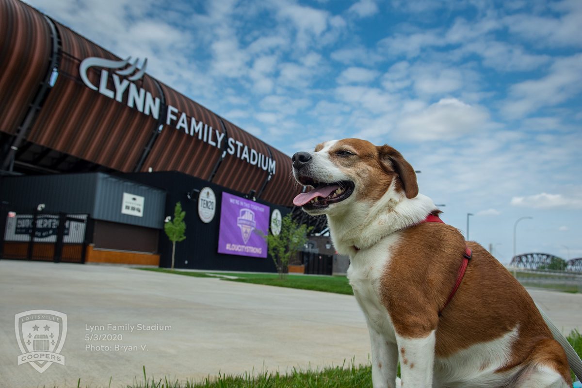 Reuben at Lynn Family Stadium - May 2020