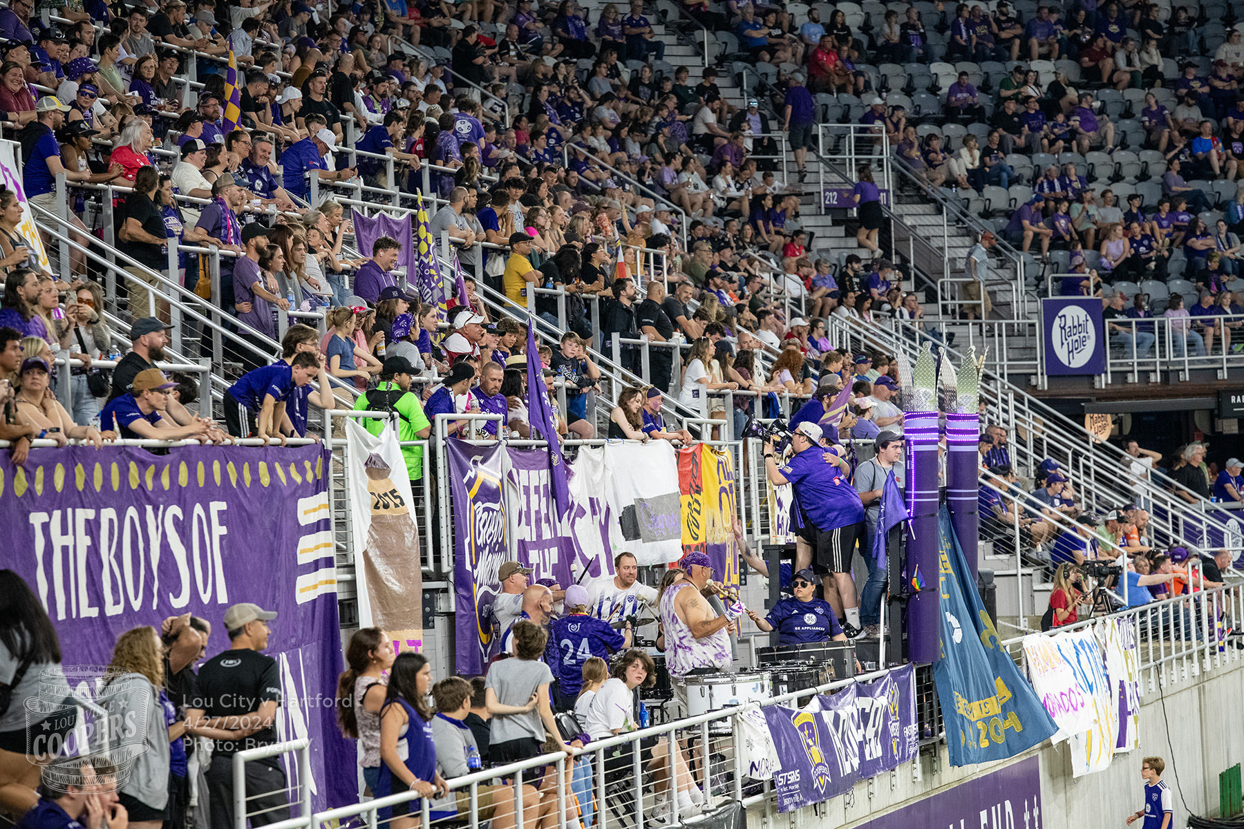 Louisville Coopers singing at Lynn Family Stadium