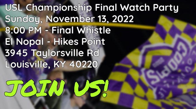 2022 USLC Final Watch Party Invitationn