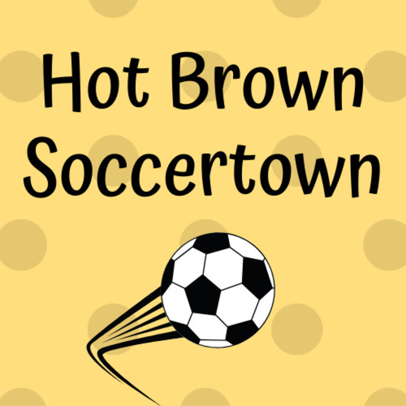 Hot Brown Soccer Town Logo